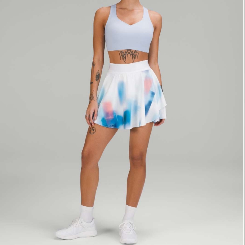 Lululemon Court Rival High-Rise Skirt Baseline Wash Print Multi *Long